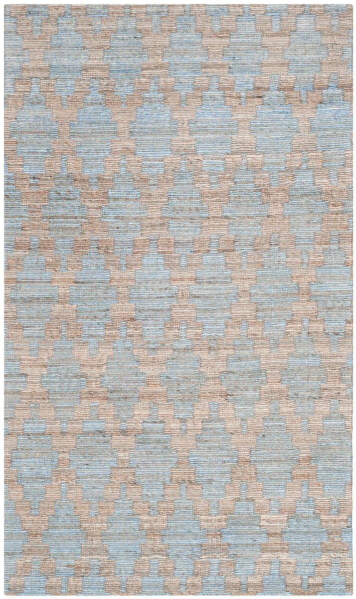 Safavieh Cape Cod Cap413A Light Blue / Gold Geometric Area Rug