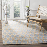 Safavieh Cape Cod Cap413A Light Blue / Gold Geometric Area Rug