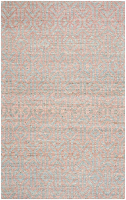 Safavieh Cape Cod Cap414A Blue / Rust Geometric Area Rug