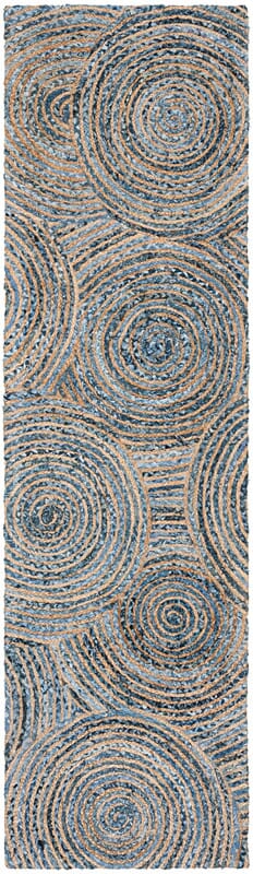 Safavieh Cape Cod Cap603A Natural / Denim Geometric Area Rug