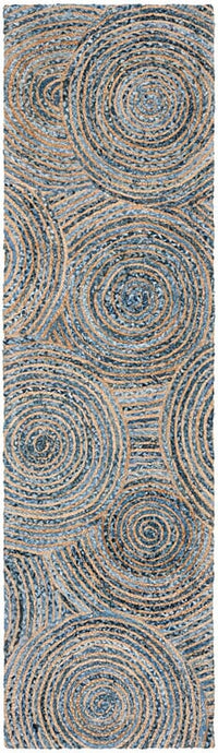 Safavieh Cape Cod Cap603A Natural / Denim Geometric Area Rug