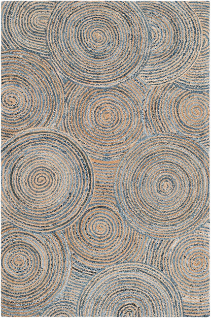 Safavieh Cape Cod Cap603A Natural / Denim Geometric Area Rug