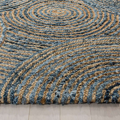 Safavieh Cape Cod Cap603A Natural / Denim Geometric Area Rug