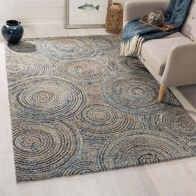 Safavieh Cape Cod Cap603A Natural / Denim Rugs.