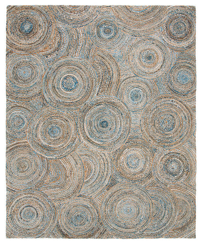 Safavieh Cape Cod Cap603A Natural / Denim Geometric Area Rug