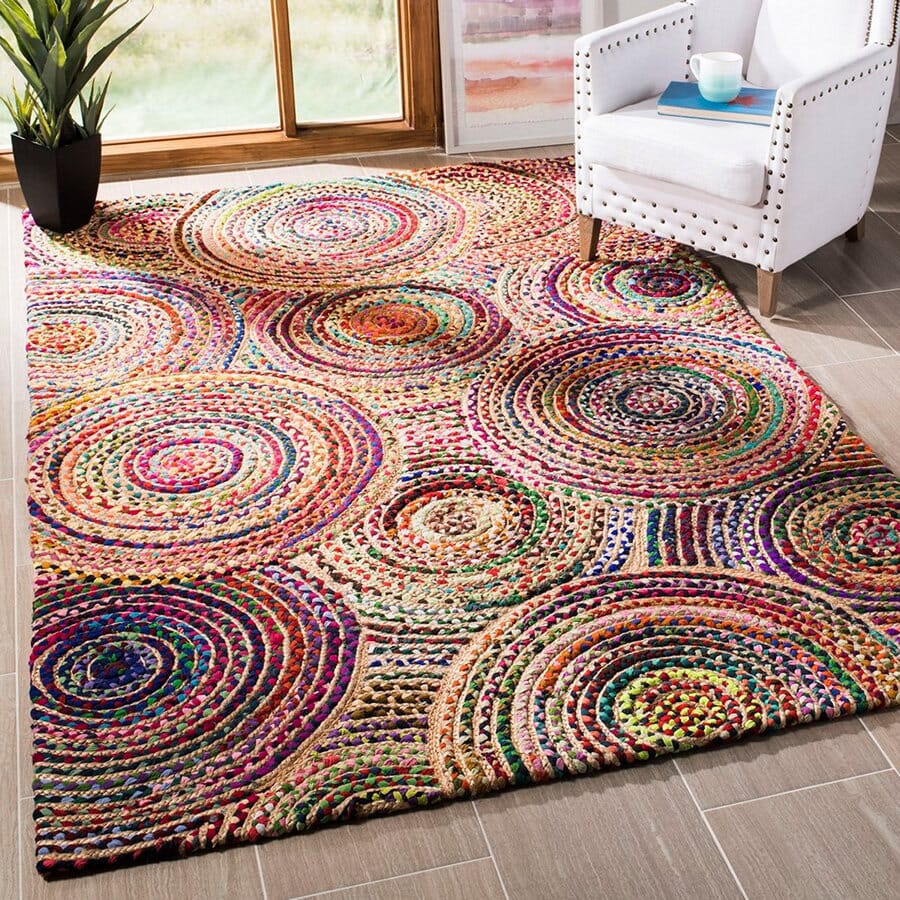 Safavieh Cape Cod Cap604A Natural / Multi Bohemian Area Rug