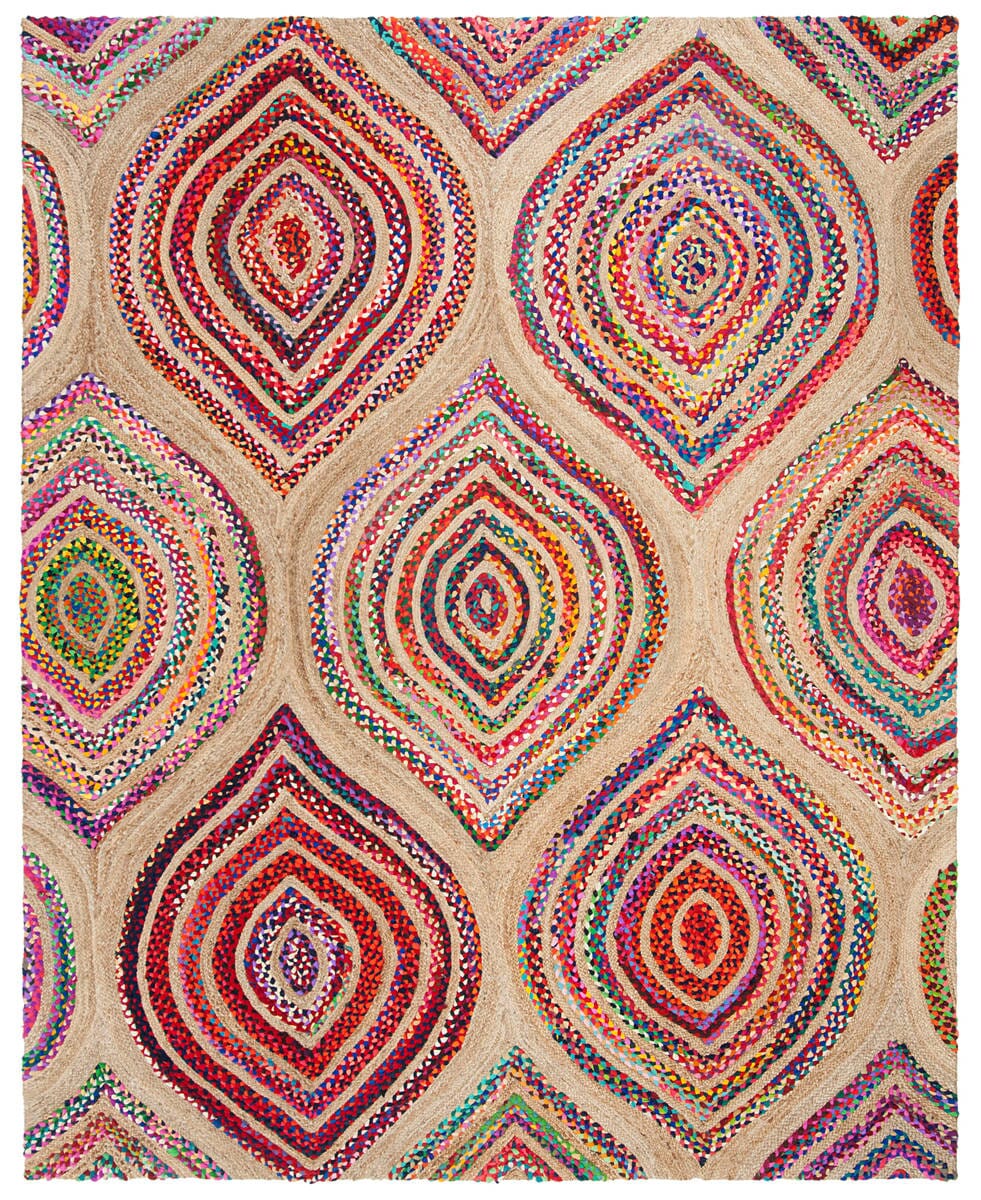 Safavieh Cape Cod Cap605A Natural / Multi Geometric Area Rug