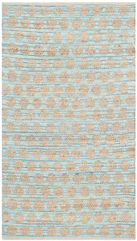 Safavieh Cape Cod Cap820B Blue / Natural Geometric Area Rug