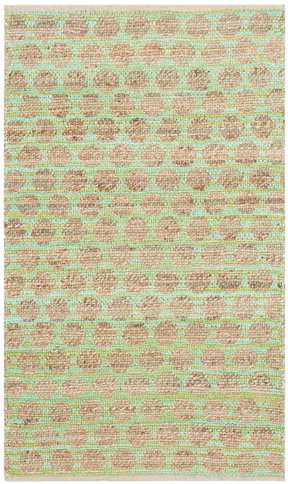 Safavieh Cape Cod Cap820C Green / Natural Geometric Area Rug