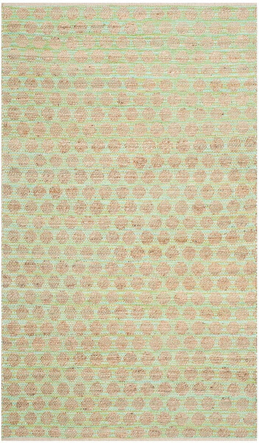 Safavieh Cape Cod Cap820C Green / Natural Geometric Area Rug