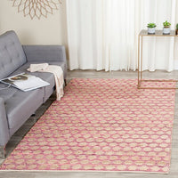 Safavieh Cape Cod Cap820E Maroon / Natural Geometric Area Rug