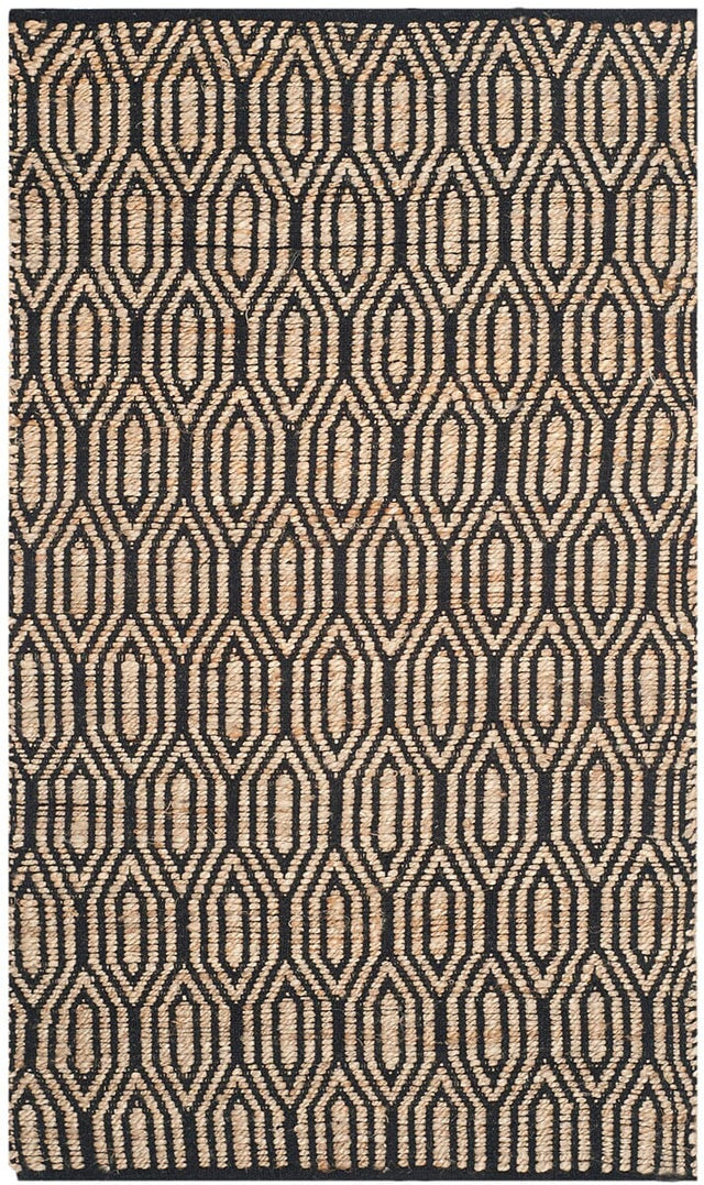 Safavieh Cape Cod Cap822A Black / Natural Rugs.