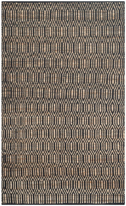 Safavieh Cape Cod Cap822A Black / Natural Geometric Area Rug