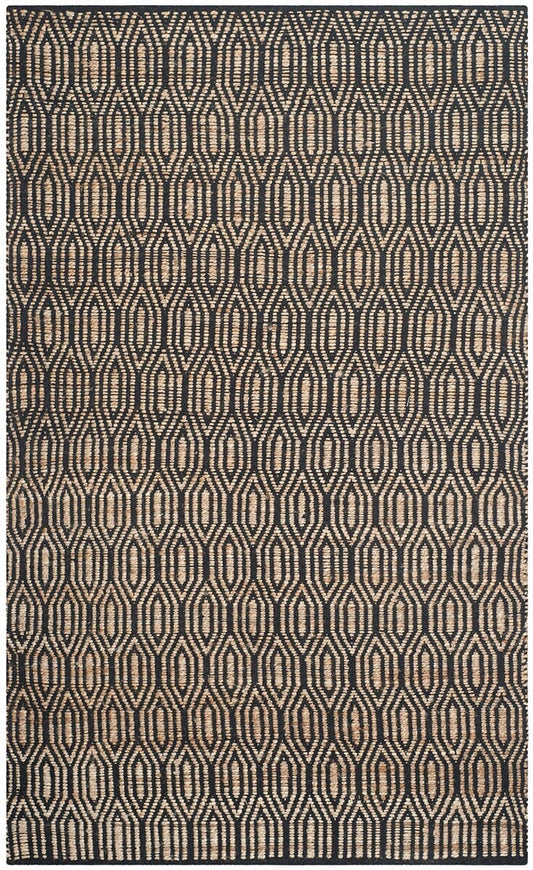 Safavieh Cape Cod Cap822A Black / Natural Geometric Area Rug