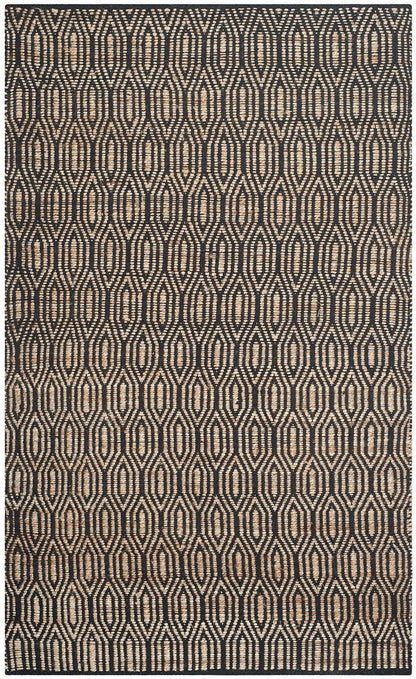 Safavieh Cape Cod Cap822A Black / Natural Geometric Area Rug