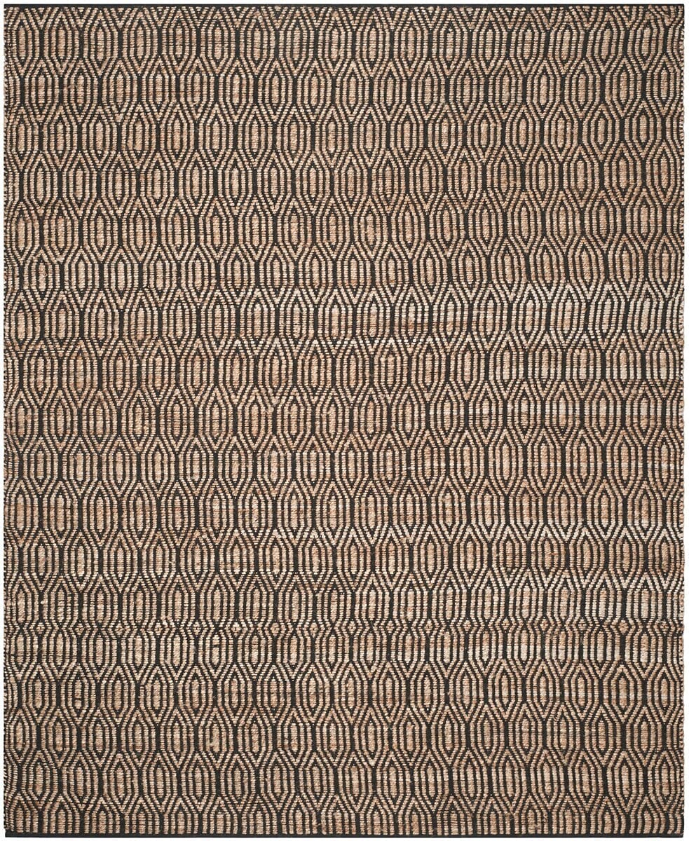 Safavieh Cape Cod Cap822A Black / Natural Geometric Area Rug