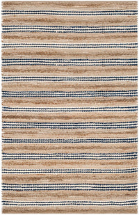 Safavieh Cape Cod Cap862B Natural / Blue Striped Area Rug