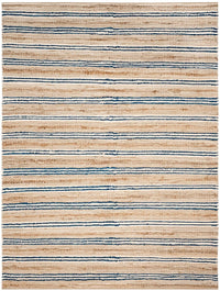 Safavieh Cape Cod Cap862B Natural / Blue Striped Area Rug
