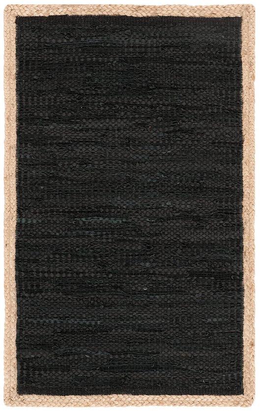 Safavieh Cape Cod Cap901Z Black / Natural Bordered Area Rug