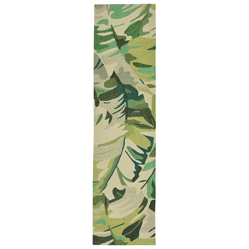 Liora Manne Capri Palm Leaf 1668/06 Green, Green, Grey, Natural, Sage Floral / Country Area Rug