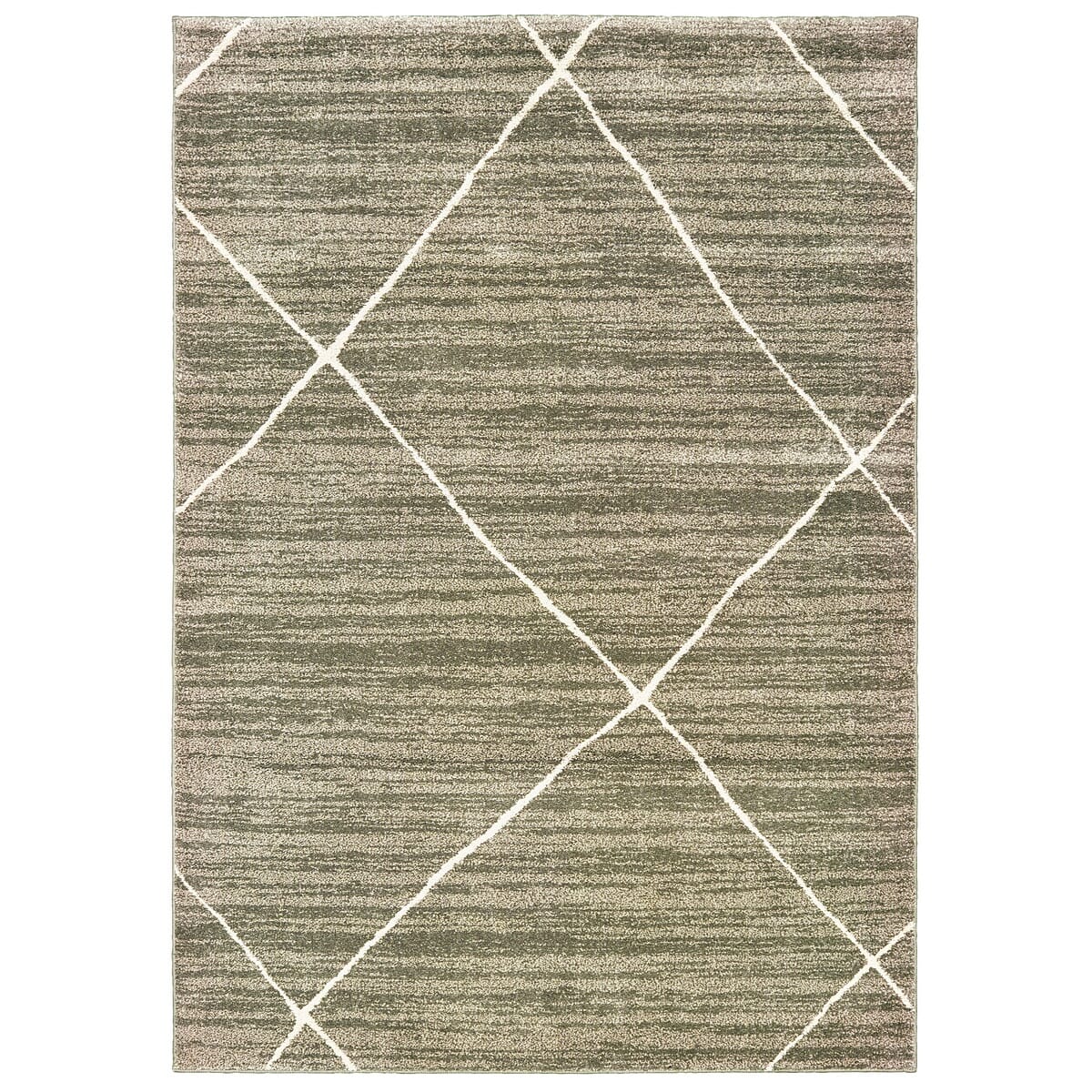 Oriental Weavers Sphinx Carson 9661A Grey / Ivory Geometric Area Rug