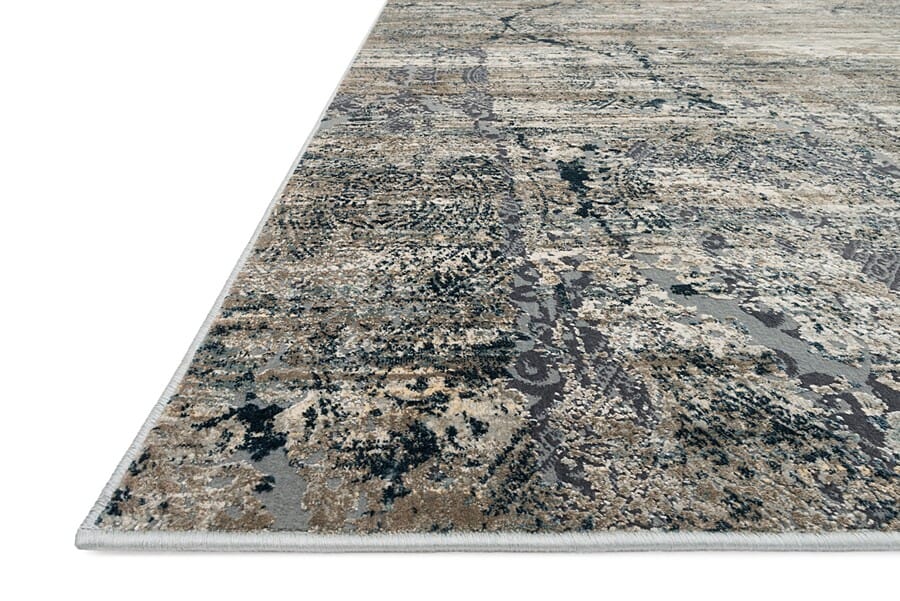 Loloi Cascade Cas-01 Taupe / Blue Organic / Abstract Area Rug