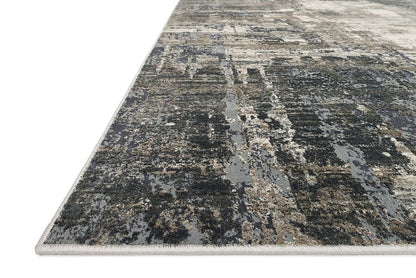 Loloi Cascade Cas-03 Ivory / Charcoal Organic / Abstract Area Rug