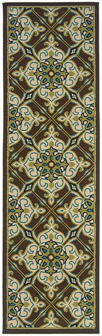 Oriental Weavers Sphinx Caspian 1005D Brown / Ivory Damask Area Rug