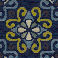 Oriental Weavers Sphinx Caspian 3331L Blue / Blue Damask Area Rug