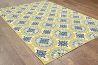 Oriental Weavers Sphinx Caspian 8328W Green / Ivory Damask Area Rug