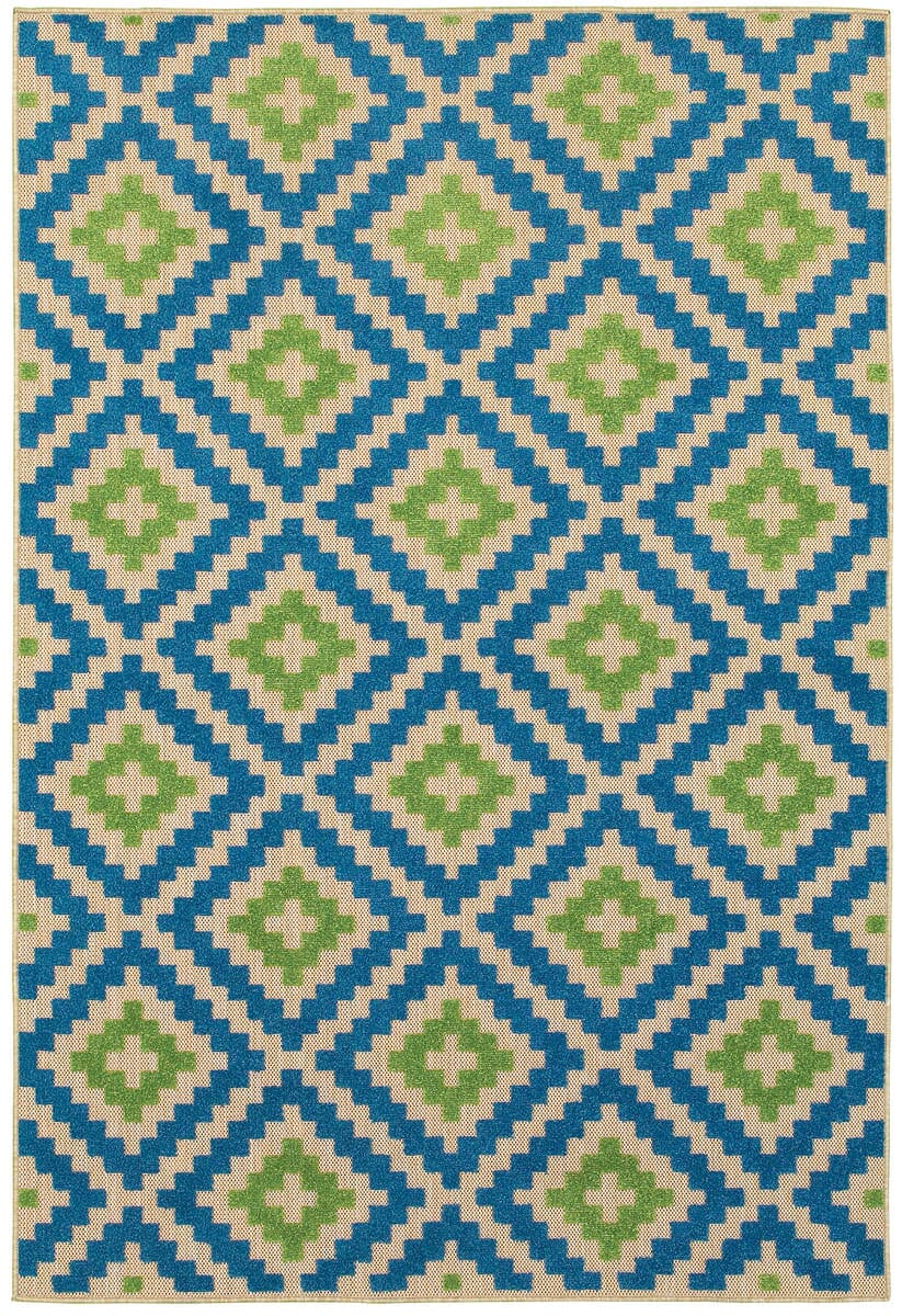 Oriental Weavers Sphinx Cayman 2063Z Sand / Blue Damask Area Rug