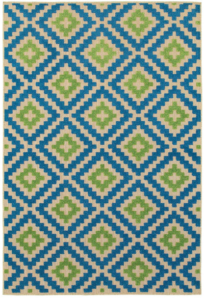 Oriental Weavers Sphinx Cayman 2063Z Sand / Blue Damask Area Rug