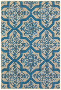 Oriental Weavers Sphinx Cayman 2541M Sand / Blue Damask Area Rug