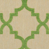 Oriental Weavers Sphinx Cayman 660F9 Sand / Green Geometric Area Rug