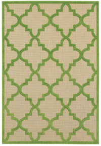 Oriental Weavers Sphinx Cayman 660F9 Sand / Green Geometric Area Rug