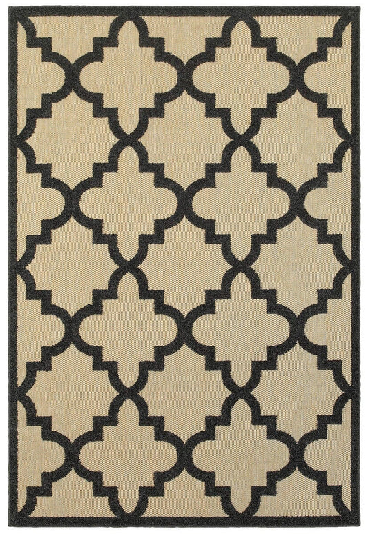 Oriental Weavers Sphinx Cayman 660N9 Sand / Charcoal Geometric Area Rug