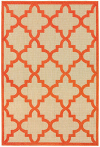 Oriental Weavers Sphinx Cayman 660O9 Sand / Orange Geometric Area Rug