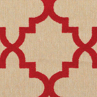 Oriental Weavers Sphinx Cayman 660R9 Sand / Red Geometric Area Rug