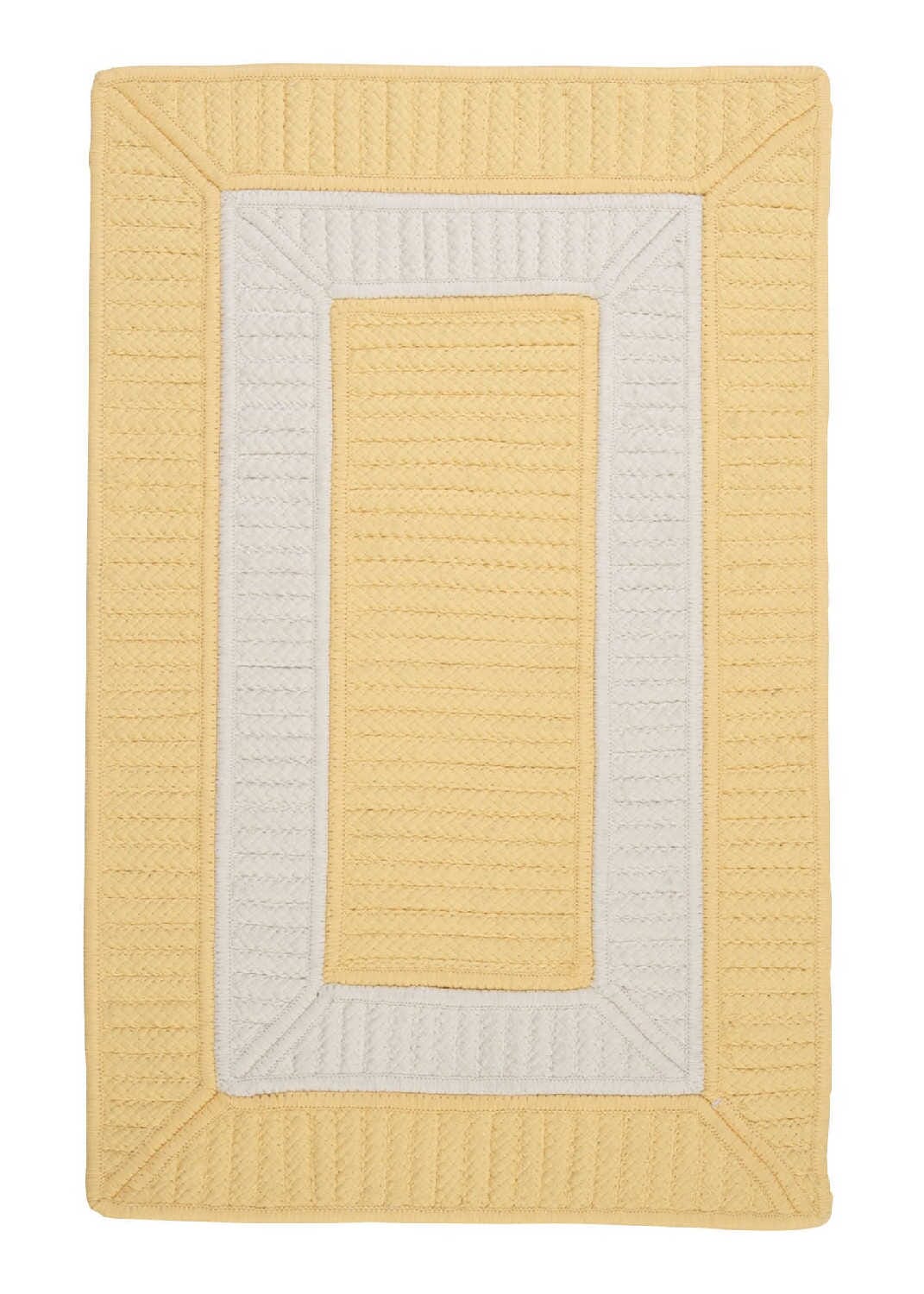 Colonial Mills Rope Walk Cb90 Yellow / Yellow Bordered Area Rug