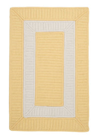 Colonial Mills Rope Walk Cb90 Yellow / Yellow Bordered Area Rug