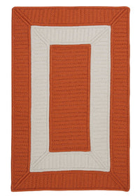 Colonial Mills Rope Walk Cb93 Rust / Orange Bordered Area Rug