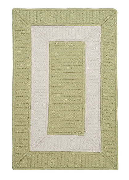 Colonial Mills Rope Walk Cb96 Celery / Green Bordered Area Rug