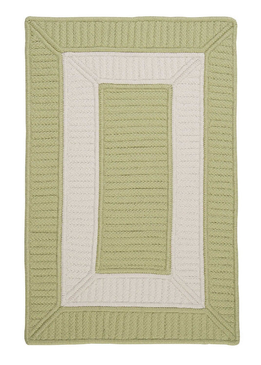 Colonial Mills Rope Walk Cb96 Celery / Green Bordered Area Rug