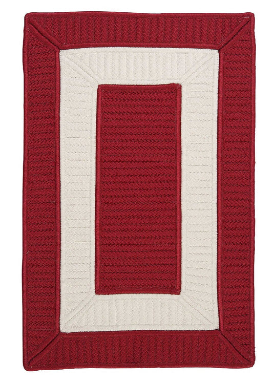 Colonial Mills Rope Walk Cb97 Red / Red Bordered Area Rug