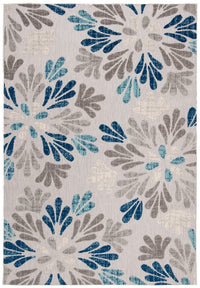 Safavieh Cabana Cbn800F Grey / Blue Floral / Country Area Rug