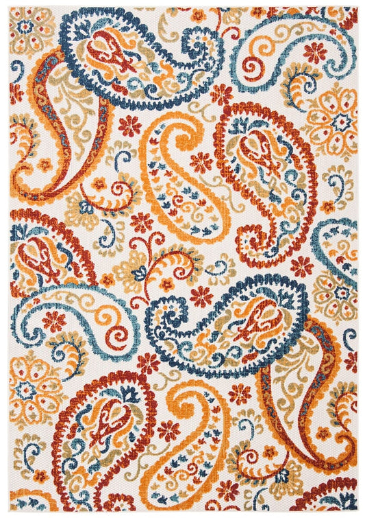 Safavieh Cabana Cbn887A Cream / Navy Area Rug