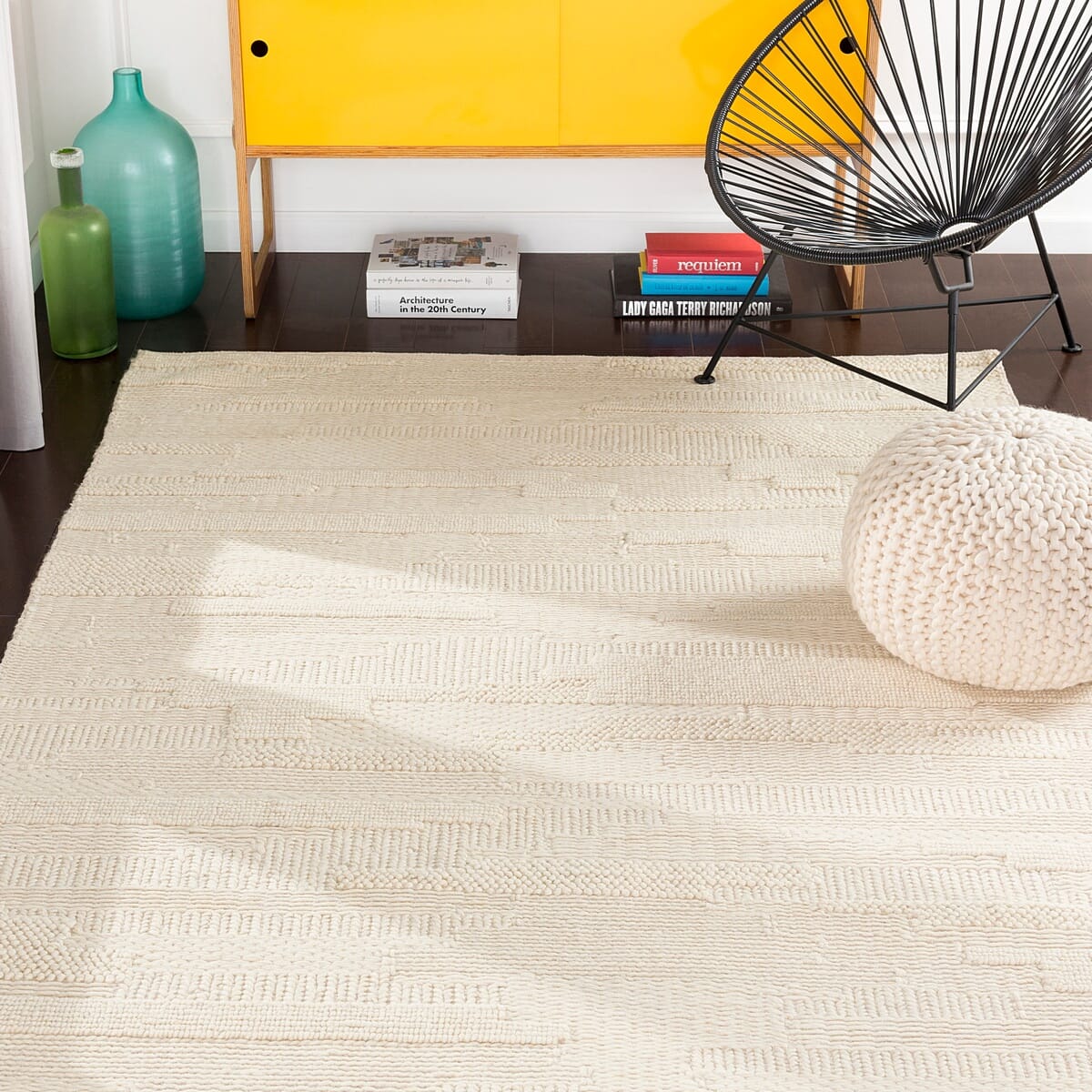 Surya Cocoon Ccn-1000 Beige Solid Color Area Rug