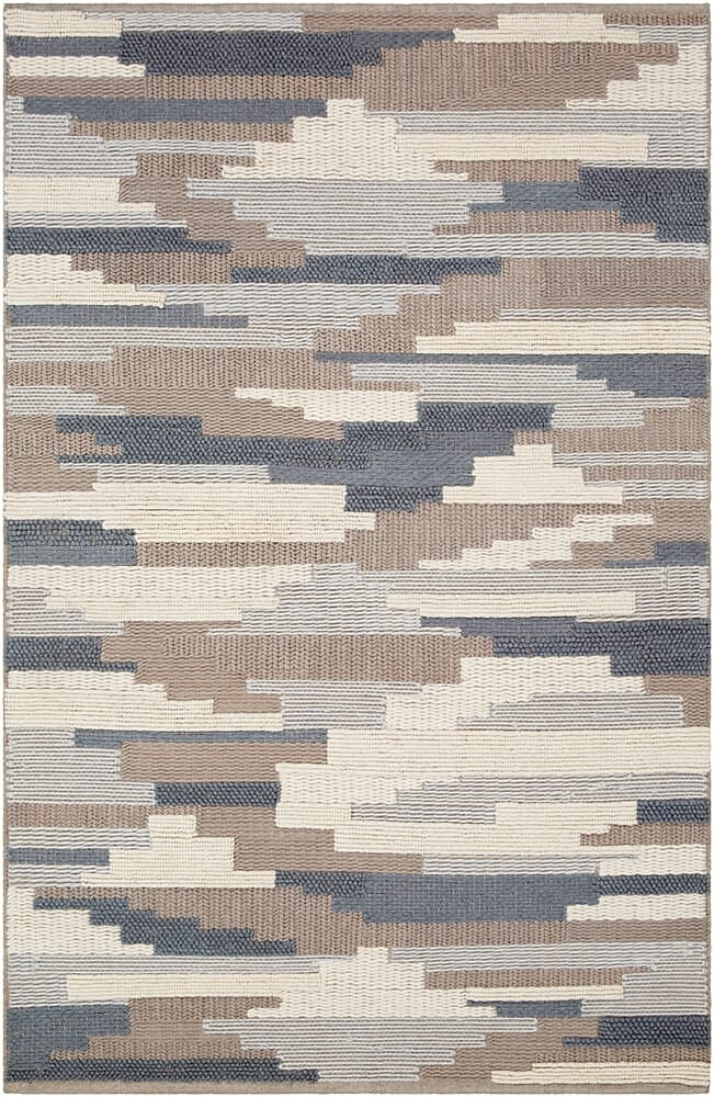 Surya Cocoon Ccn-1003 Denim, Taupe, Light Gray, Cream Area Rug