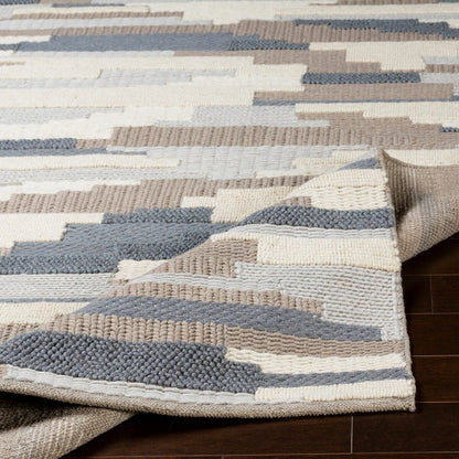 Surya Cocoon Ccn-1003 Denim, Taupe, Light Gray, Cream Area Rug