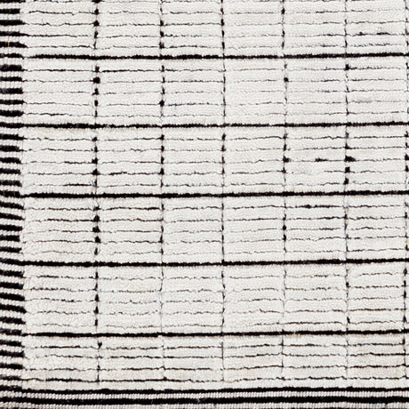 Surya Carre Ccr-2301 Black, Light Gray Rugs.